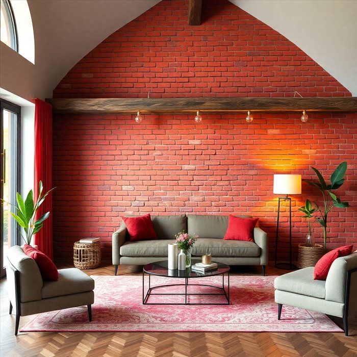 Intégrer un Mur de Brique en Intérieur