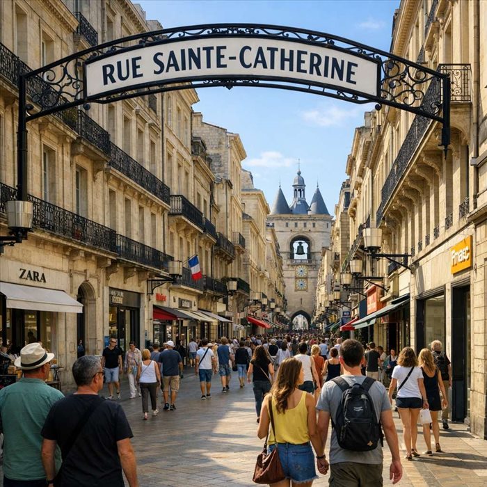 Rue Sainte-Catherine à Bordeaux : guide complet et conseils