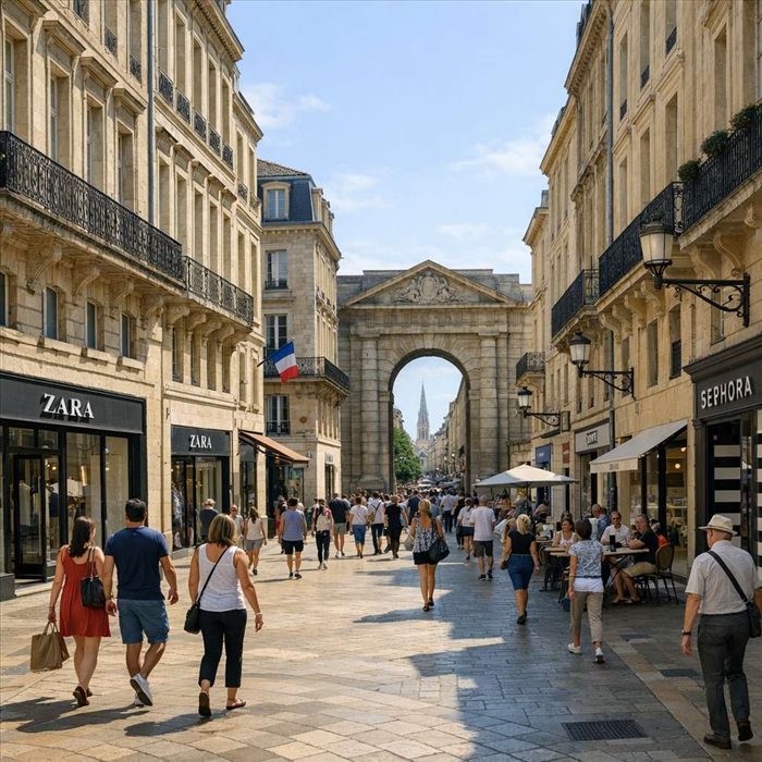 Rue Porte Dijeaux à Bordeaux : histoire, commerces et accès
