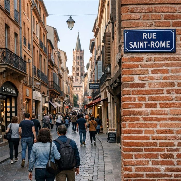 Rue Saint-Rome à Toulouse : histoire, commerces et visite