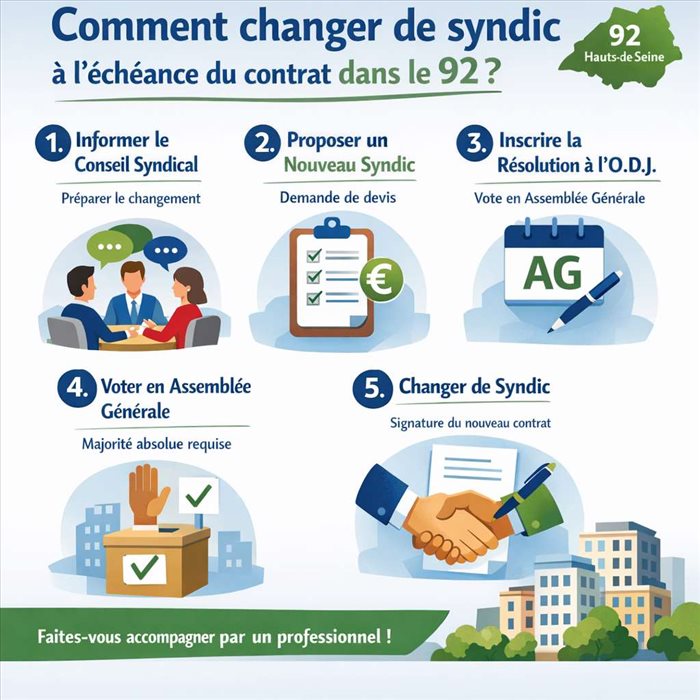 Quelles sont les étapes pour remplacer son syndic de copropriété dans les Hauts-de-Seine ?