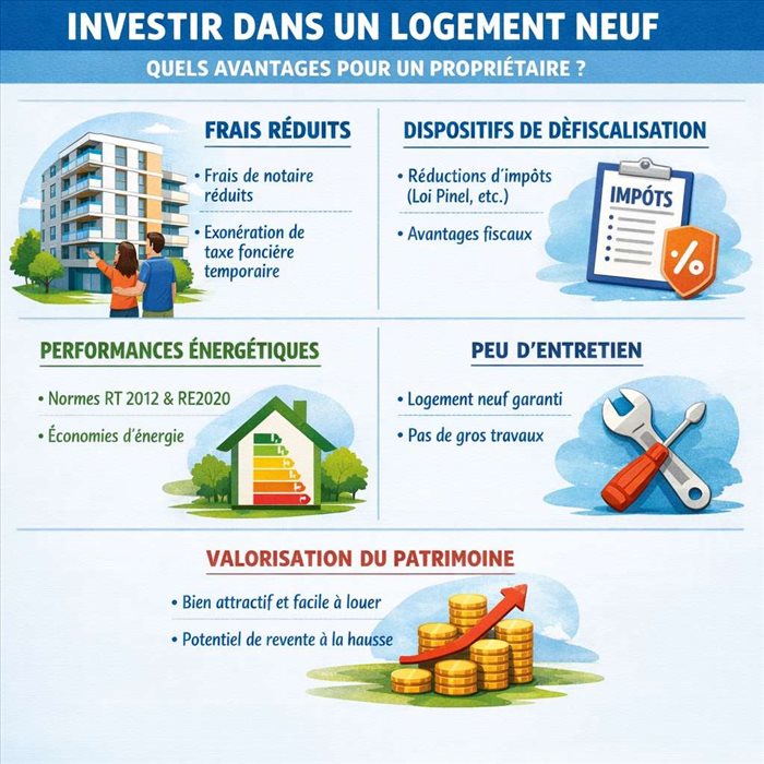 Investir dans un logement neuf : les avantages pour un propriétaire