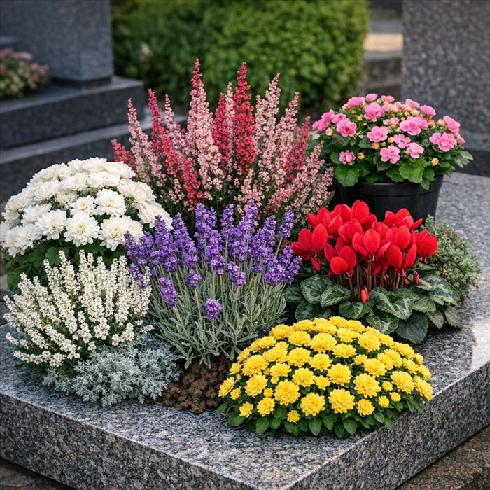 Quelles fleurs choisir pour une tombe ?