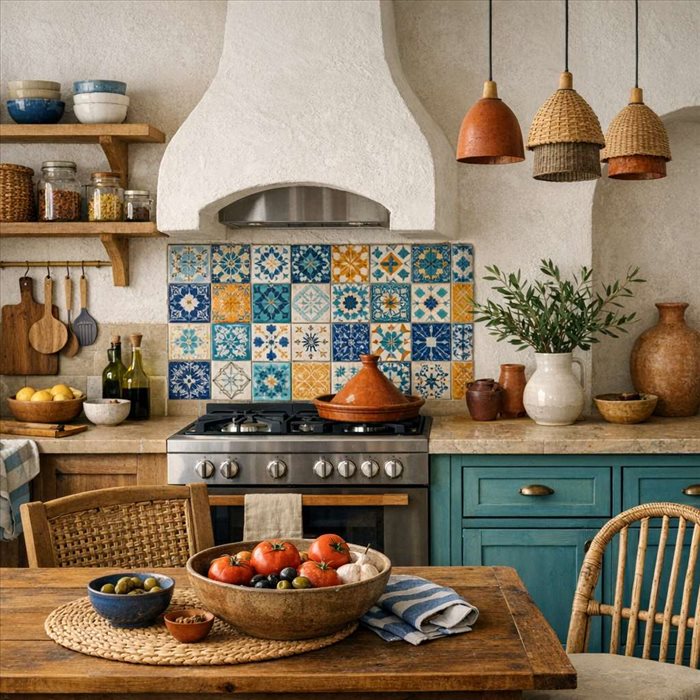 Cuisine méditerranéenne : couleurs et matières pour une déco réussie